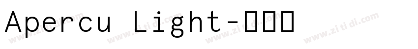 Apercu Light字体转换